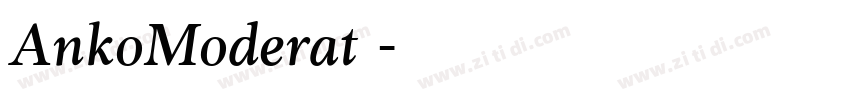 AnkoModerat 字体转换